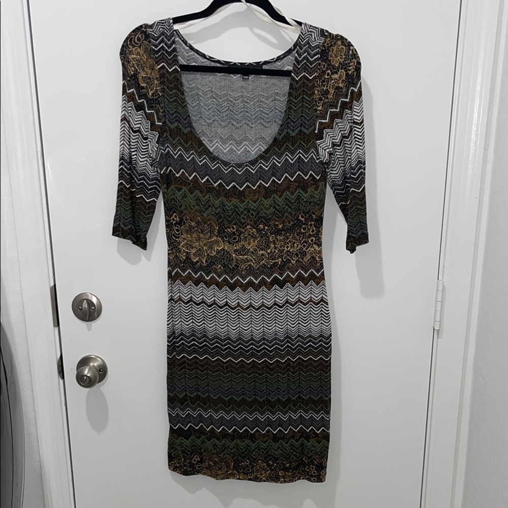 Oxford Circus Multicolor Zigzag Dress size small
